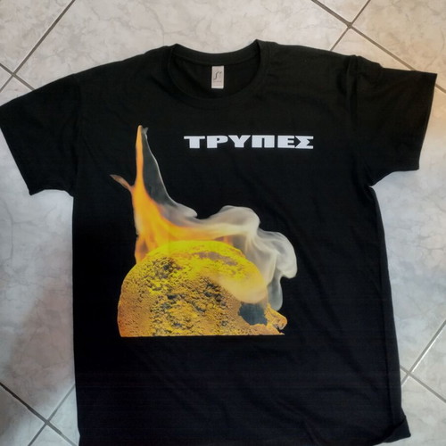 T-Shirt rock band ΤΡΥΠΕΣ new, black, size L