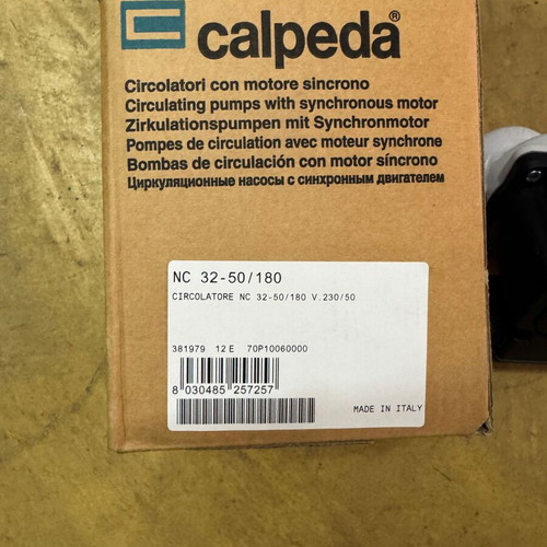 Calpeda NC 32-50/180 Circulator Pump new, V.230/50Hz