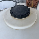 Oil container used, needs cleaning inside