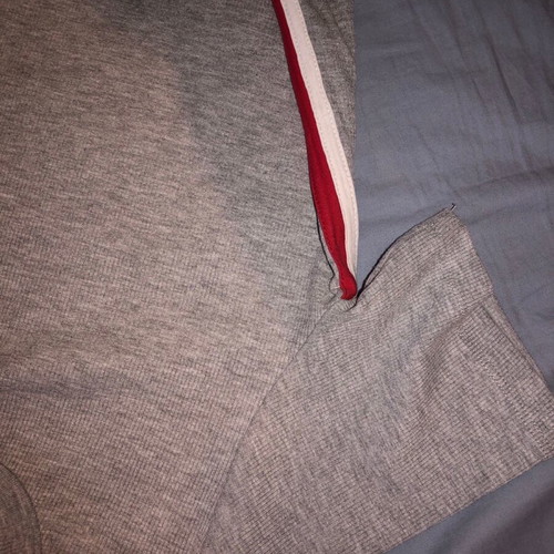 Bershka dress used size M with side stripes gray