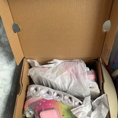 Alegria kids athletic shoes size 26 used multicolor