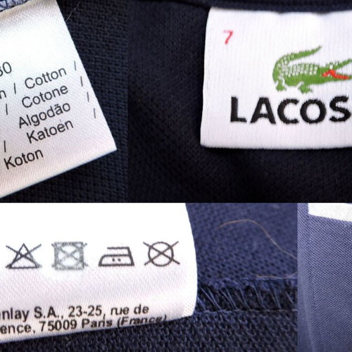Lacoste Men's Navy Blue Polo Shirt like new, XL