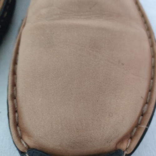 Mens Leather Shoes Lambertazzi Size 44 Beige Nubuck Like New