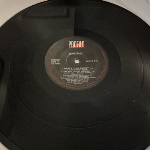 Run DMC What's It All About 12 inch vinyl used, hip-hop