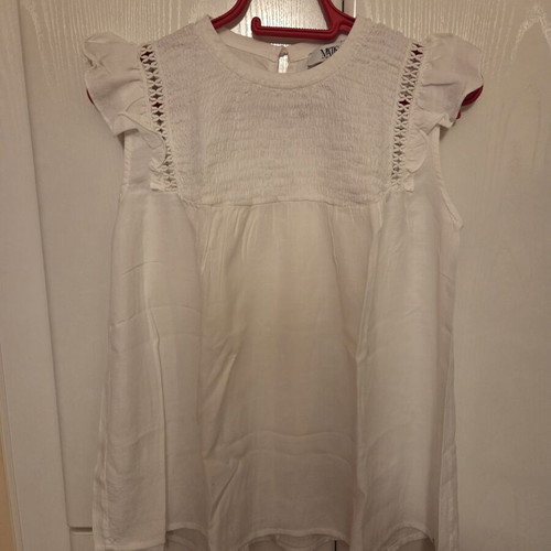 Matis white sleeveless blouse, small