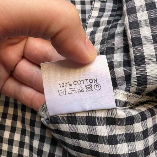 Barbour International women's black and white gingham shirt, size M
