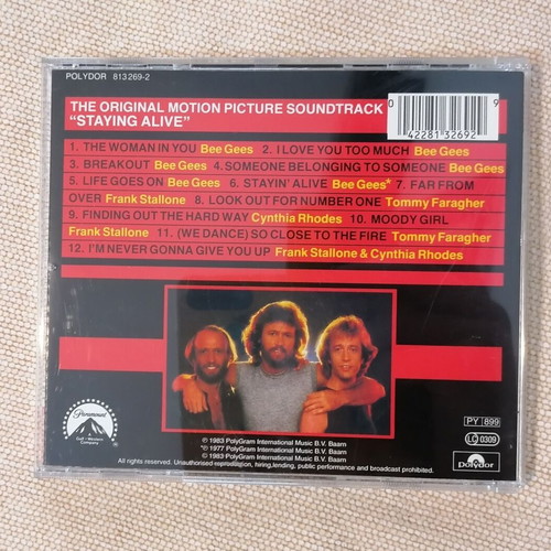 Staying Alive Original Motion Picture Soundtrack CD like new