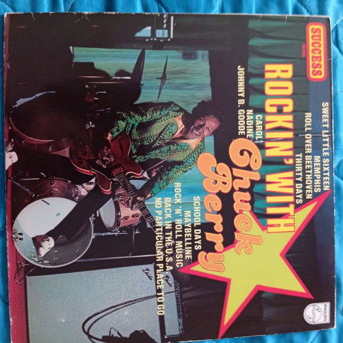 Muddy Waters and Chuck Berry vinyl records like new, rock