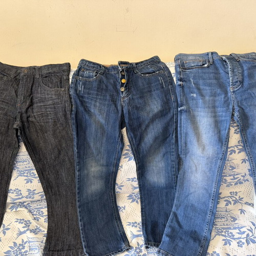 Kids' denim pants set, like new, for 9-10 years old
