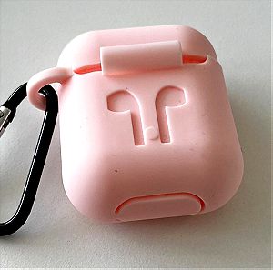 AirPod protector case pink silicon