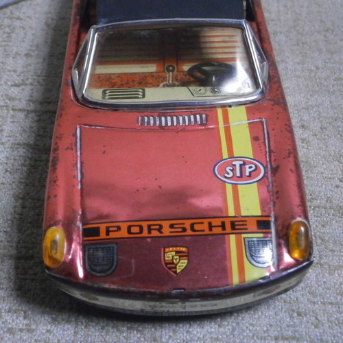 Porsche 914 A. Ananiadis Tin Toy new with battery box and vintage remote control