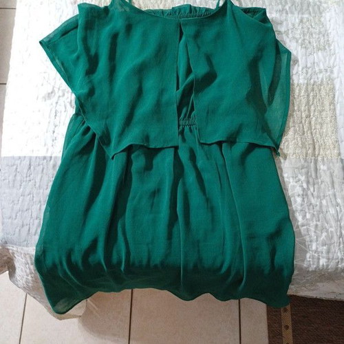 MANGO Dress Green XS Like New