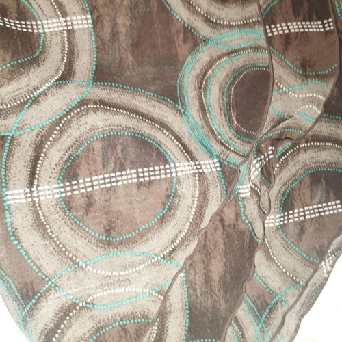 Midi skirt with pattern H&M like new, brown multicolor