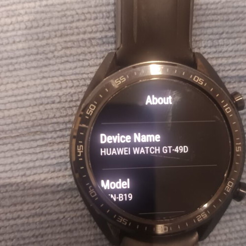Huawei Watch GT-49D used with original strap and charger
