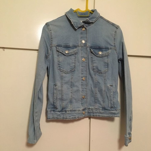 Bershka denim jacket new, blue, size small