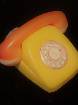 Greek Plastic Toy Telephone OTE 70s like new