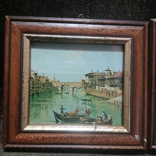 Vintage frames new, set of 2 with glass 11.5×12.5cm