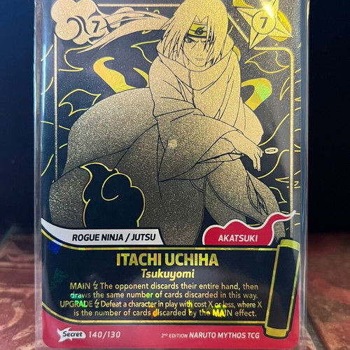Itachi Uchiha Naruto Mythos TCG 2nd Edition new