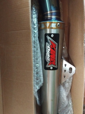 King Drag 51mm motorcycle exhaust with springs