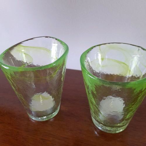 Kosta Boda Mine glasses like new, handmade