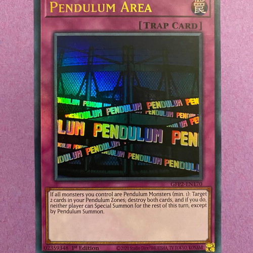 Pendulum Area Yu-Gi-Oh! Trap Card like new