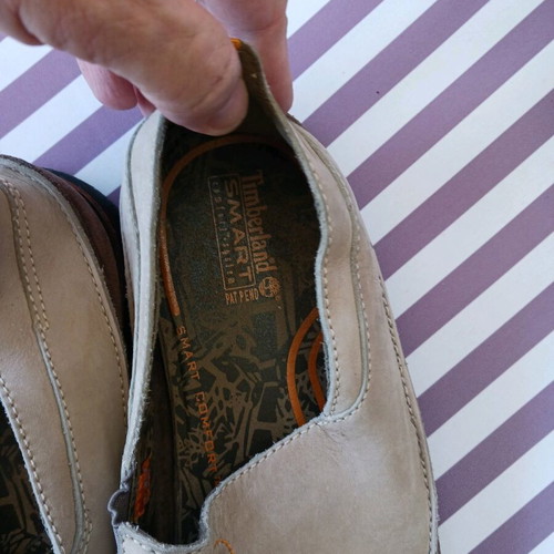 Timberland loafers men's suede beige used size 45