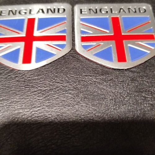 England car emblem new, aluminum with UV protection