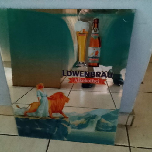 Lowenbrau Brewery Promotional Mirror 1980 Like New