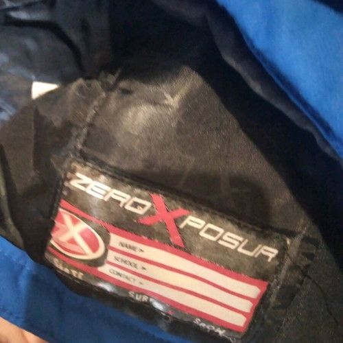 Zero X Posur kids jacket like new, 10/12 years, blue multicolor