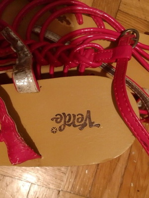 Verde sandals used, size 39, fuchsia