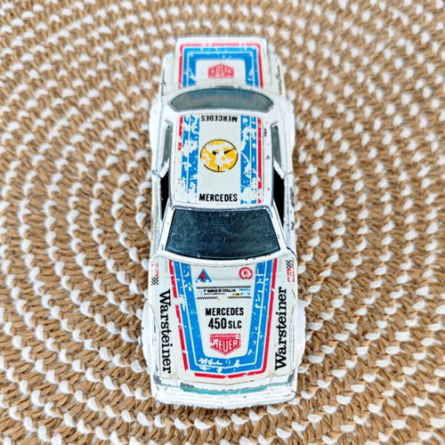 Vintage Bburago Mercedes-Benz 450 SLC Rally diecast model used