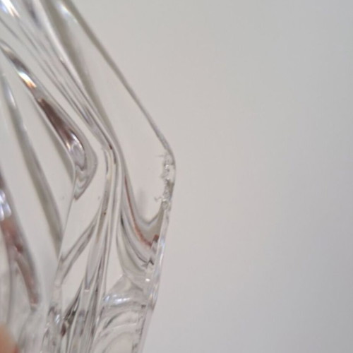Vintage glass fondue dish
