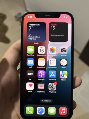 Iphone12 като нов, син, 128GB, Apple iOS