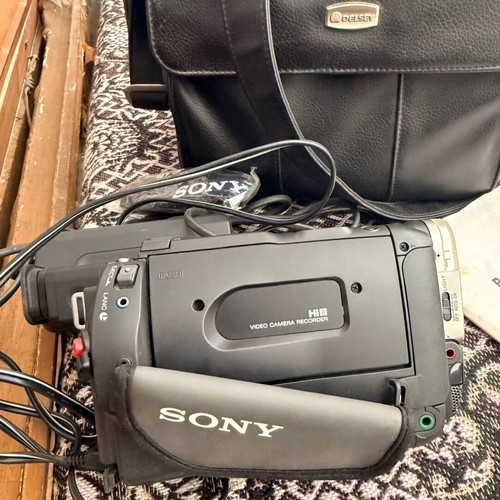Sony Retro Camera used with leather Delsey bag