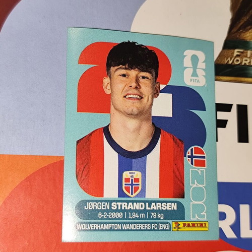 Jørgen Strand Larsen World Cup 2026 Panini sticker