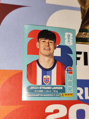 Jørgen Strand Larsen World Cup 2026 Panini sticker
