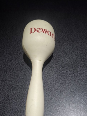 Dewar's vintage promotional maraca, bar memorabilia