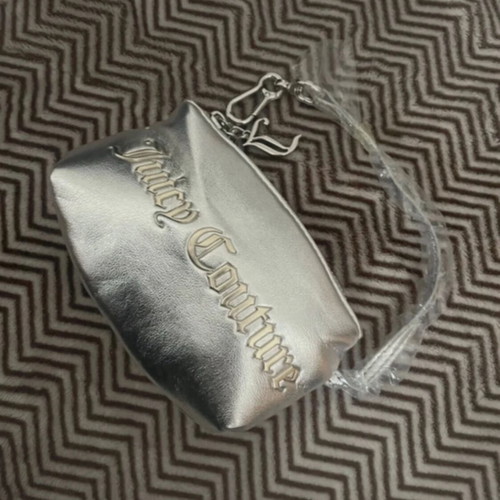 Juicy Couture mini bag wallet, new, silver
