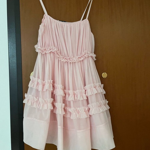 Zara romantic pink short dress like new -  40,00 - Vendora.cy