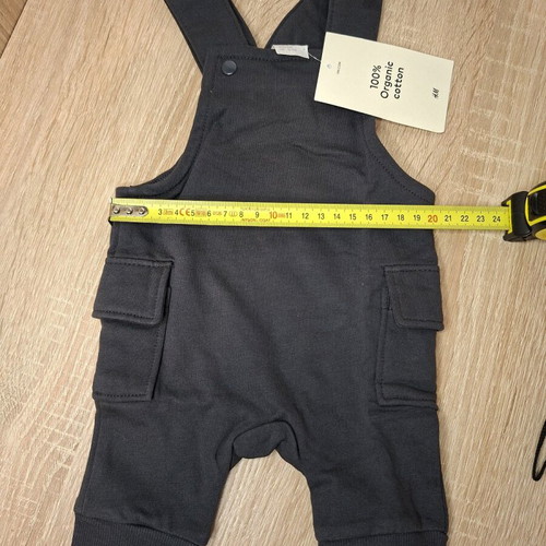 Baby cotton grey salopette H&M new, size 50