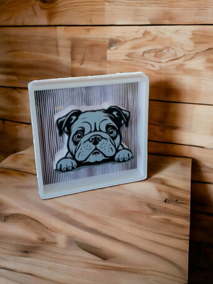 Table decor French Bulldog 3d printed new