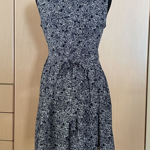 Dress, white and blue, size S / 36 / 8