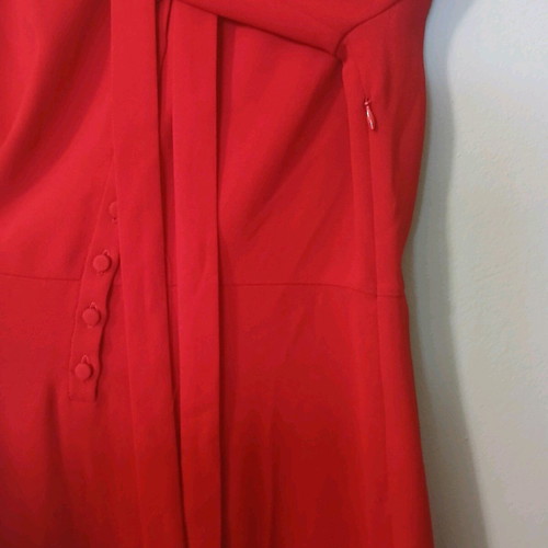 strapless open back dress ZARA. Short red dress with brooch detail on the back. TS – Hibuy market