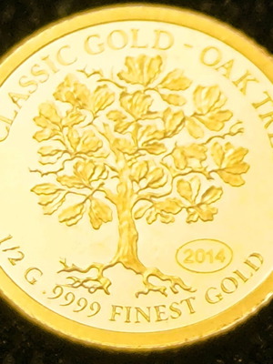 Samoa Gold 5 $ "Oak Tree" 2014 0.5g .999 καινούργιο