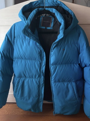 Μπουφάν πούπουλο Tommy Hilfiger unisex μέγεθος 164 εκ σαν καινούργιο, μπλε ρουά