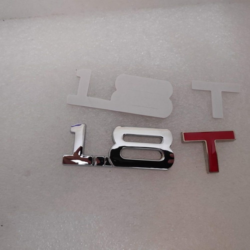 Metal 1.8T Car Badge like new with Red Letter
