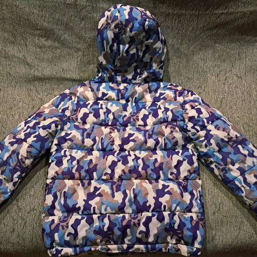 Blue camouflage jacket for 9-10 years old like new