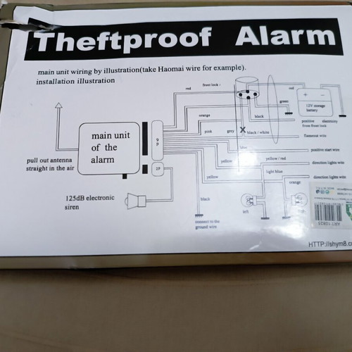 Motorcycle alarm like new with 2 remotes