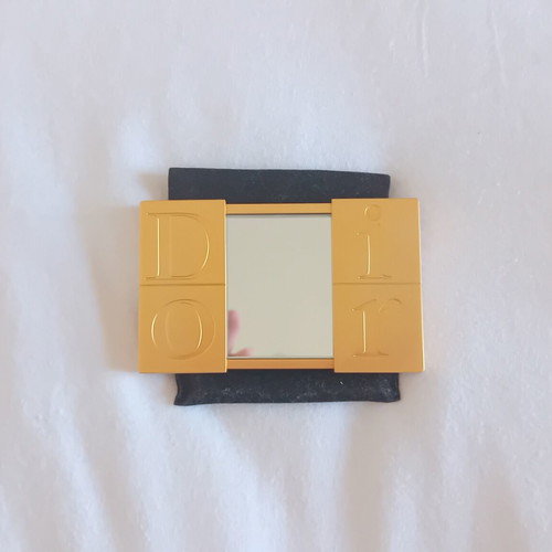 Christian Dior vintage sliding pocket mirror used with defect