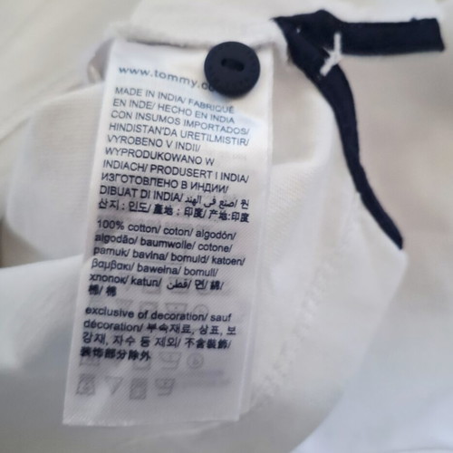 Tommy Hilfiger Cropped Shirt like new, white and blue